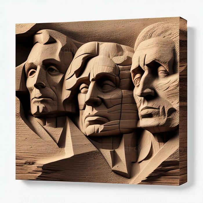 3D model mount rushmore (STL)